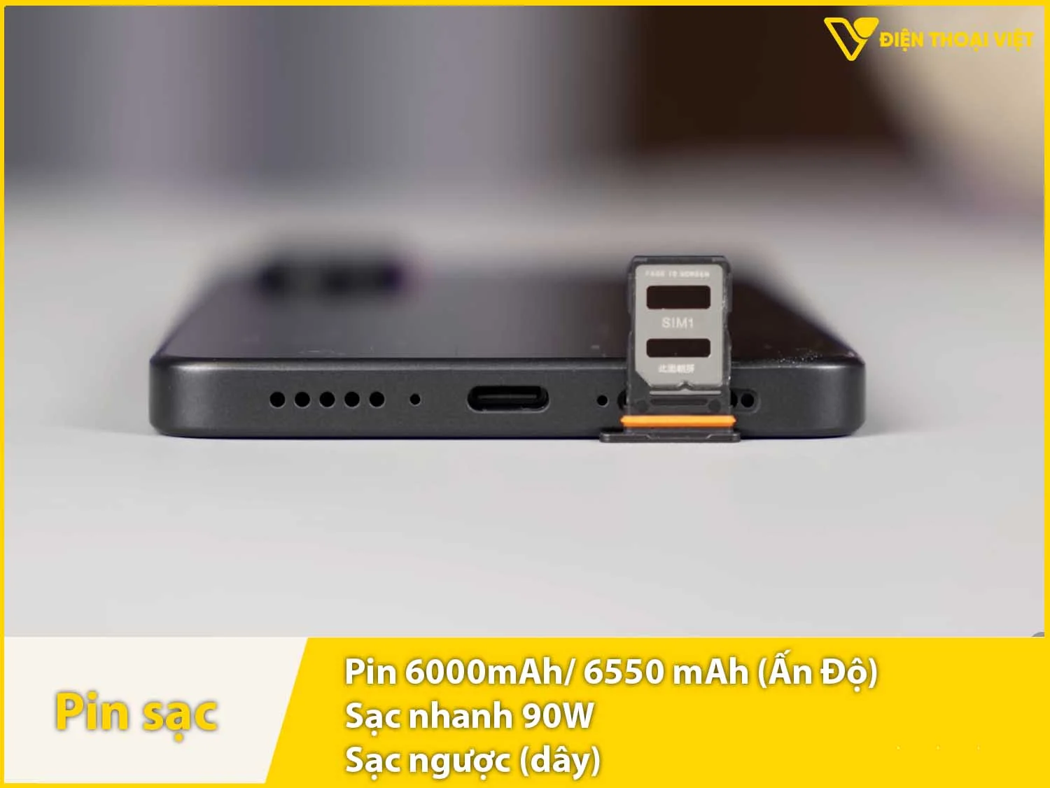 Pin 6000mAh & Sạc nhanh 90W
