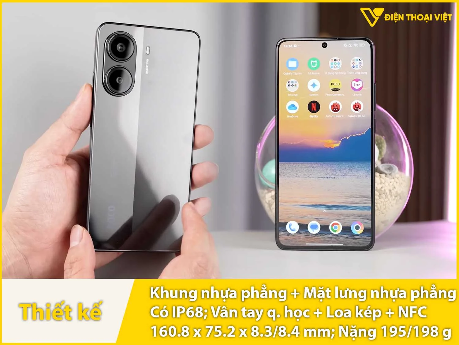 Khung nhựa phẳng & 2 mặt trước sau phẳng
