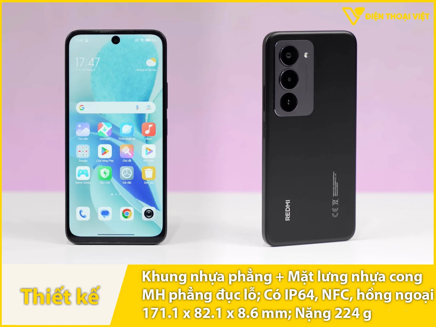 Thiết kế to lớn có IP64, màn hình đục lỗ