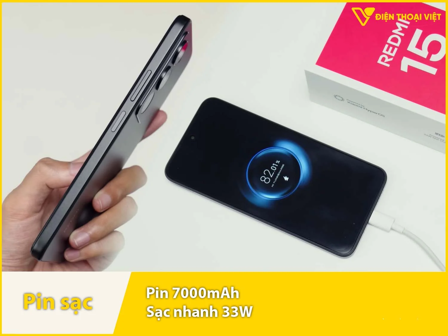 Pin khủng 7000mAh & sạc nhanh 33W