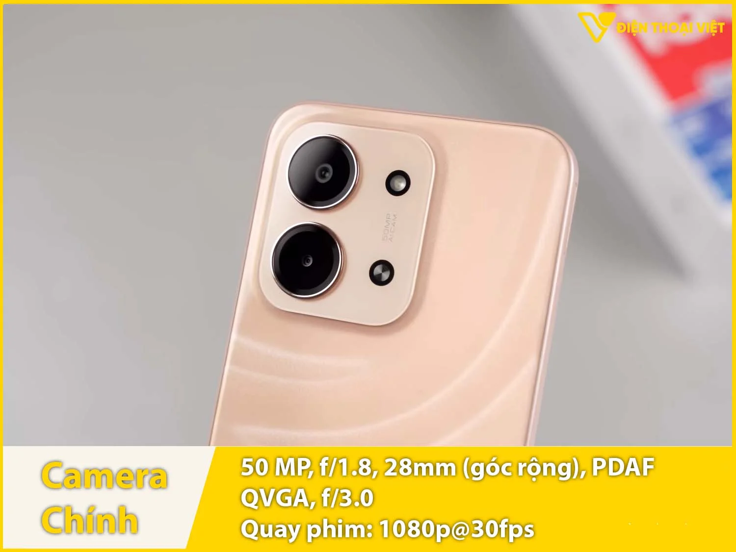 Camera 50MP & Quay phim 1080p