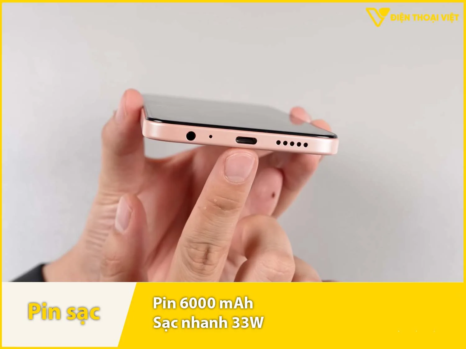 Pin khủng 6000mAh & Sạc nhanh 33W