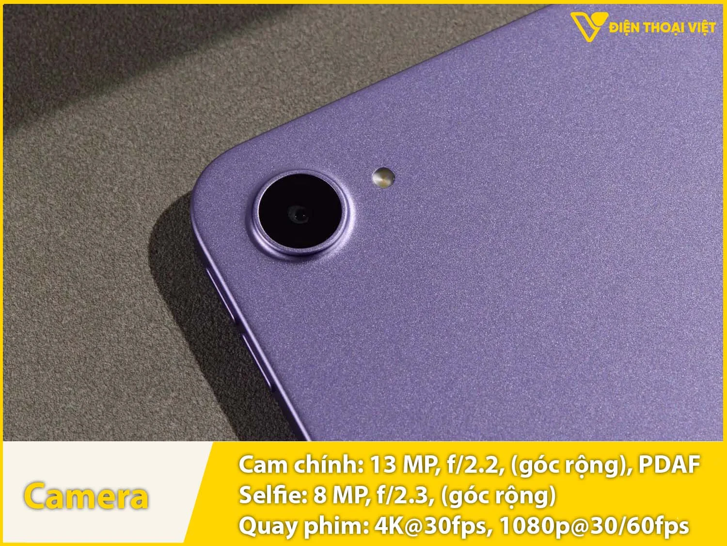 Camera 13MP, selfie 8MP