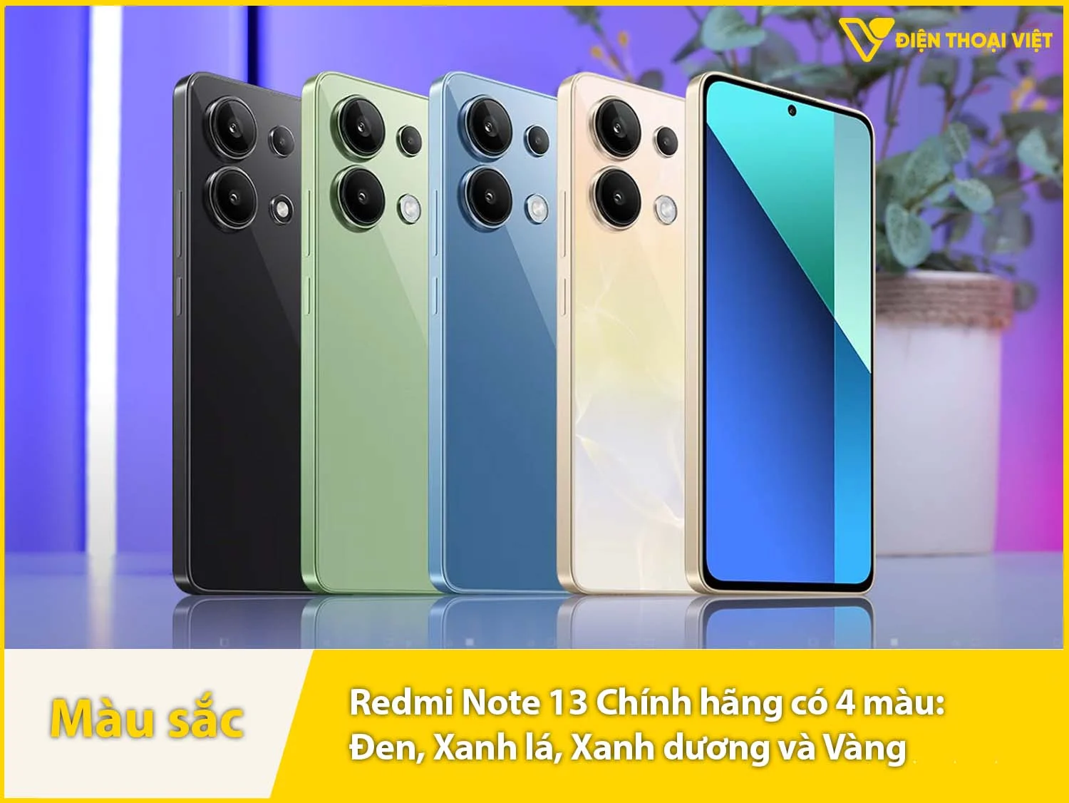 Redmi Note 13 có 4 màu