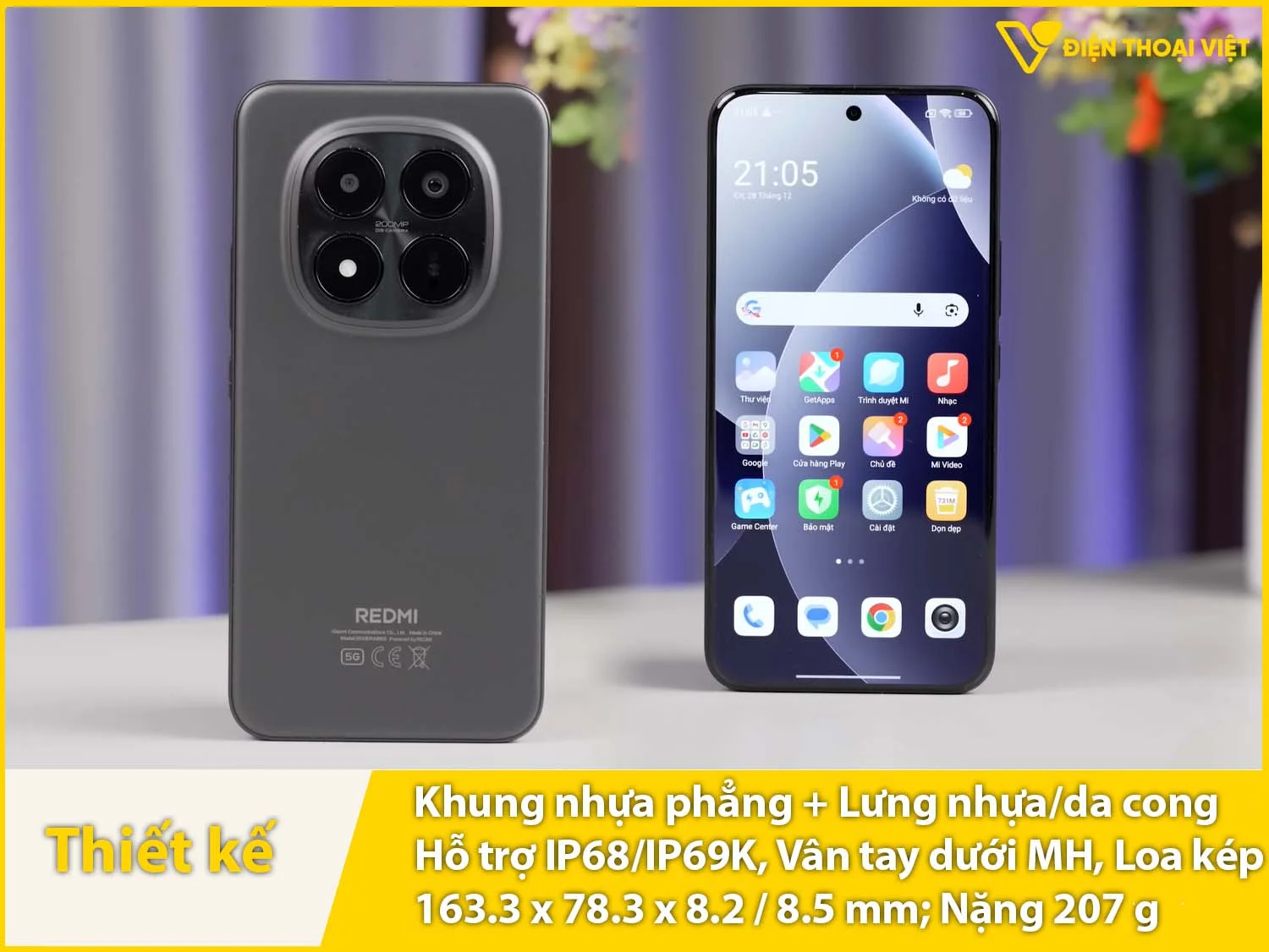 Khung nhựa phẳng & 2 mặt trước sau cong nhẹ 4 phía