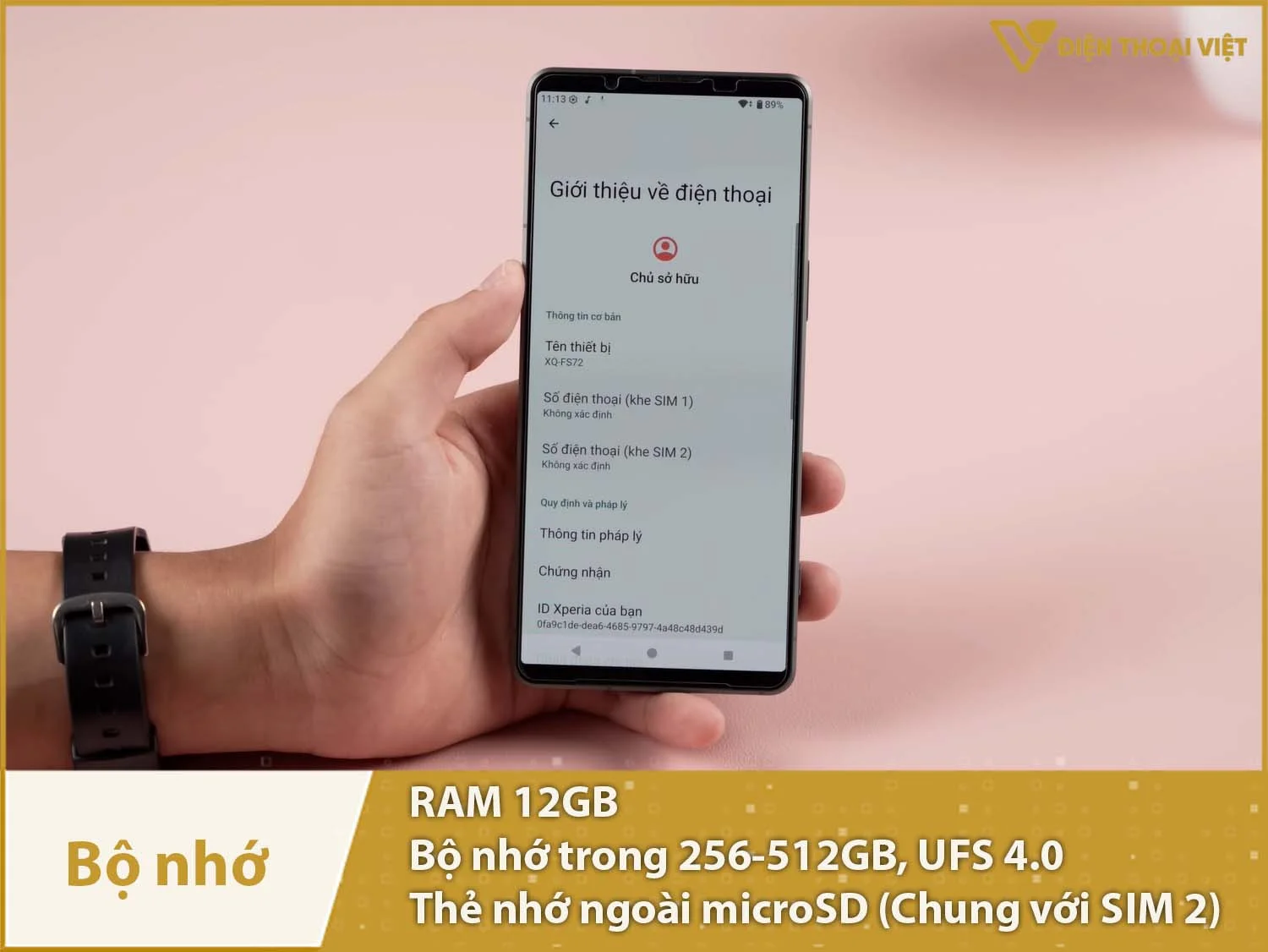 Sony Xperia 1 VII có RAM 12GB & Bộ nhớ 256-512GB