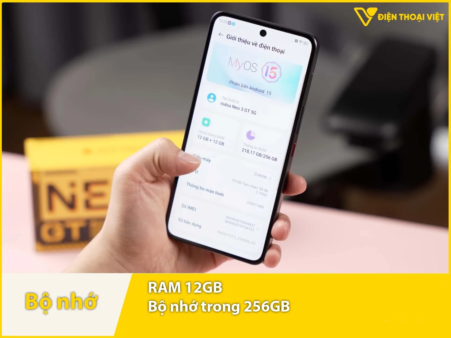 RAM 12GB & Bộ nhớ trong 256GB