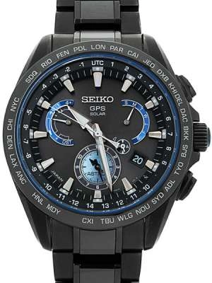 SEIKO Astron Michibiki 8X53-0AT0 Men Solar Radio GPS Black Blue