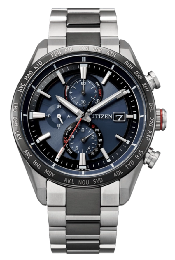 CITIZEN ATTESA ジャンク品　リューズ損傷 Citizen Attesa AT8186‑51L – Đồng hồ Eco‑Drive Titaniumchỉ 95g