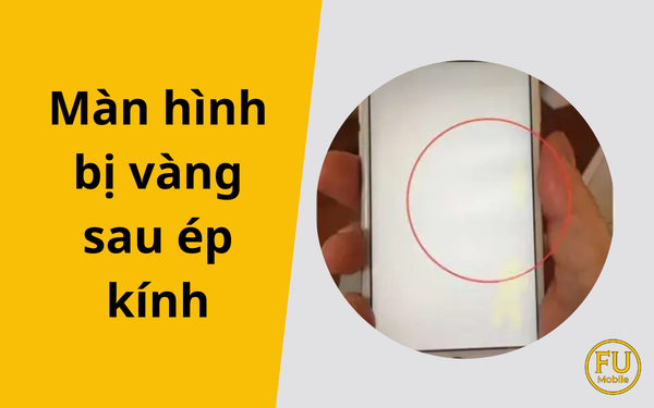 Tại sao ép kính xong màn hình bị vàng bốn góc: Do keo chưa khô hay do lực ép quá mạnh?