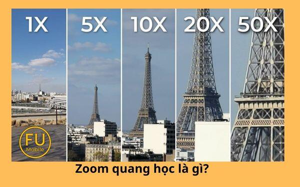Zoom quang học là gì? Phân biệt với zoom kỹ thuật số và zoom chất lượng quang học