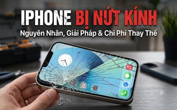 iPhone bị nứt kính: Dấu hiệu, bảng giá thay thế và cách khắc phục an toàn
