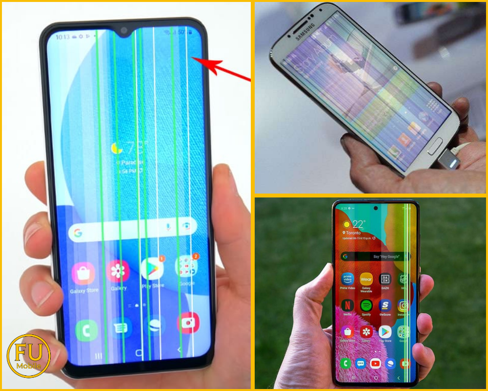 Các dấu hiệu lỗi màn hình Samsung bị sọc dọc phổ biến