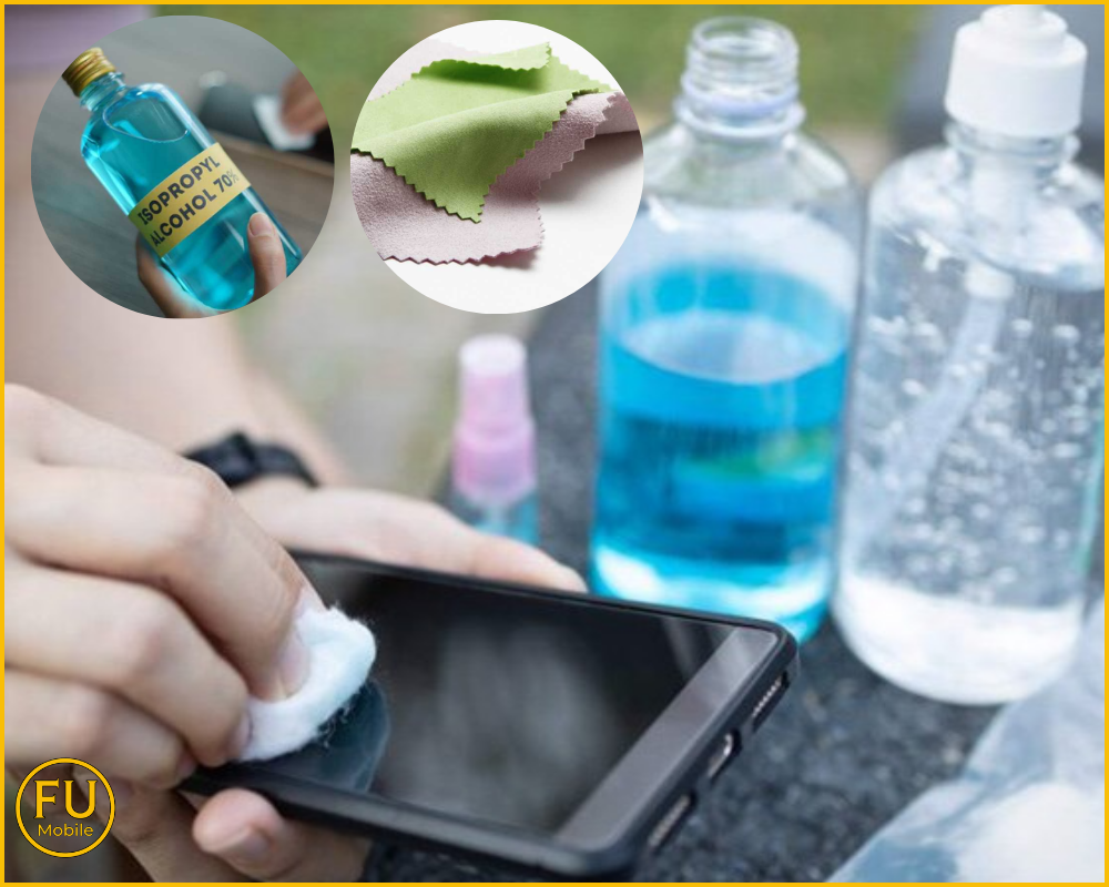 Cách làm sạch màn hình điện thoại cảm ứng an toàn sau khi ép kính