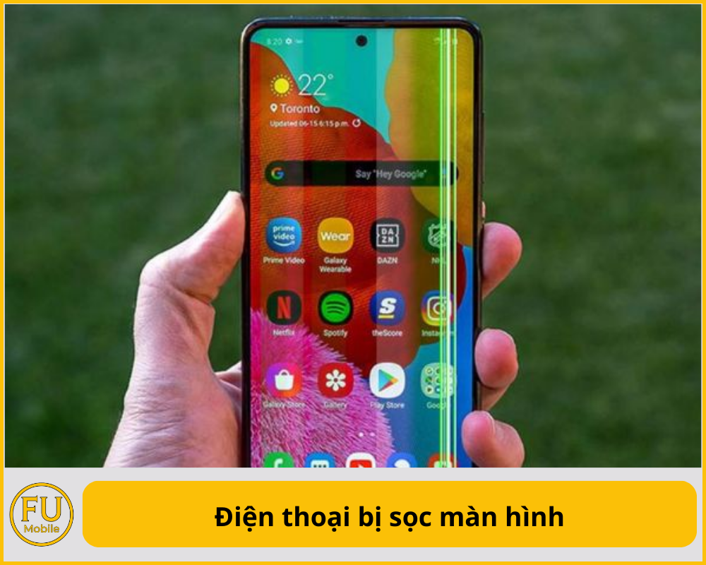 Điện thoại bị sọc màn hình