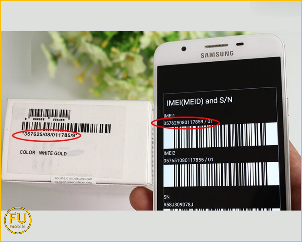 Kiểm tra mã in trên vỏ hộp hoặc mặt lưng của thiết bị