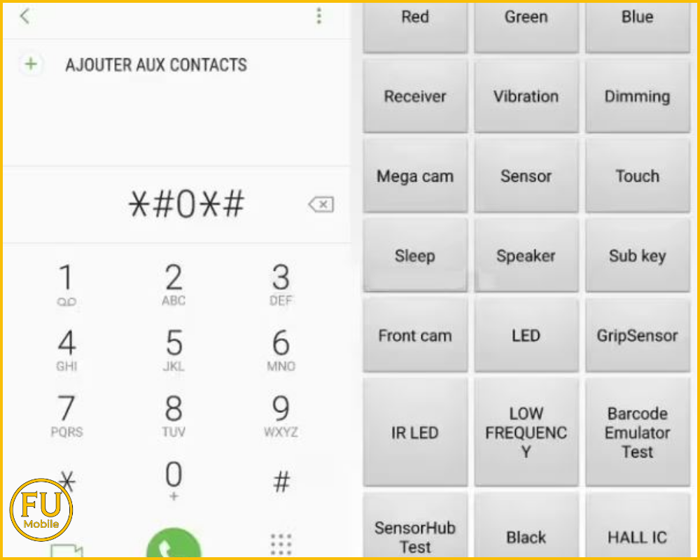 Kiểm tra qua menu mã lệnh chuyên dụng