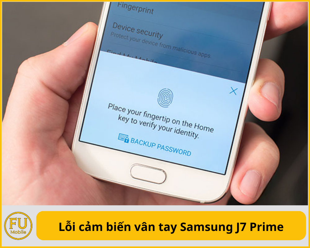 Lỗi cảm biến vân tay Samsung J7 Prime