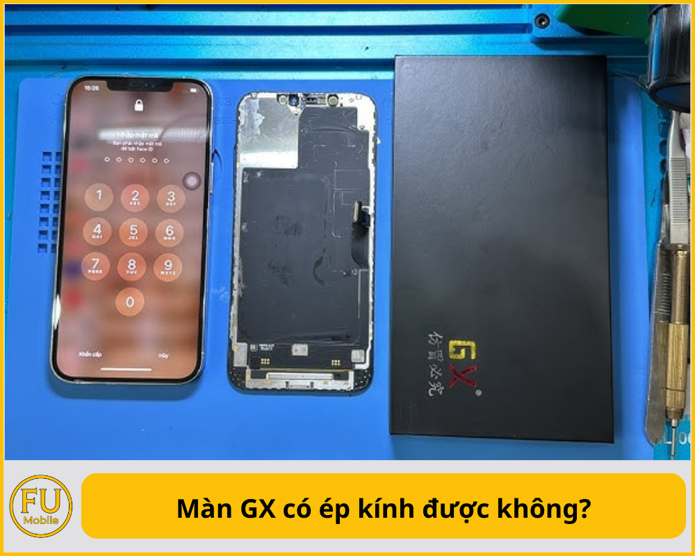Màn GX có ép kính được không?