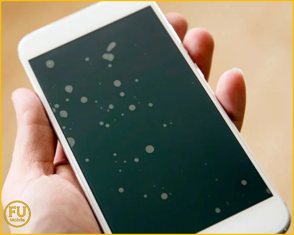 Màn hình bị nổi bọt khí do ép kính thủ công tại nhà