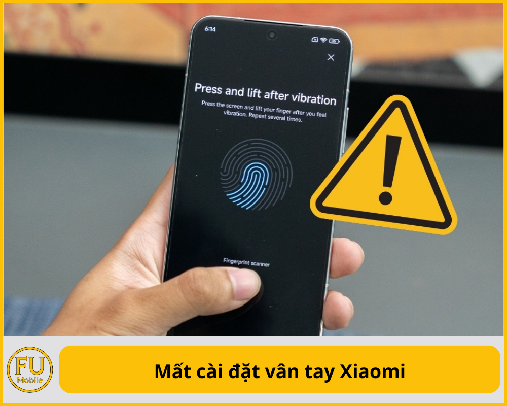 Mất cài đặt vân tay Xiaomi
