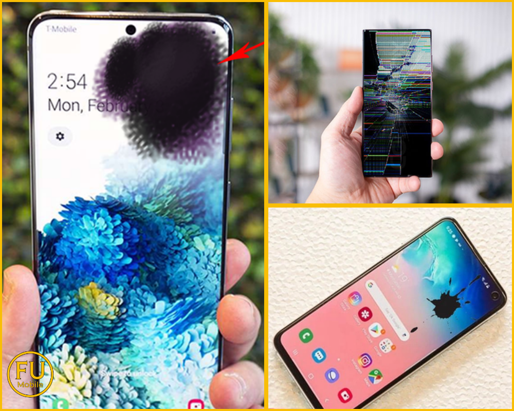 Nguyên nhân khiến màn hình điện thoại bị loang màu mực