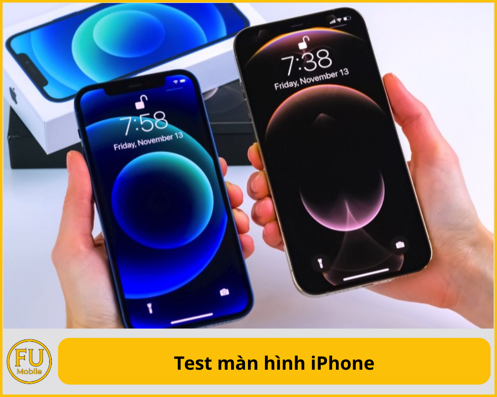 Test màn hình iPhone