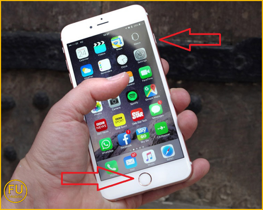 Cách chụp màn hình các dòng máy có nút Home bằng phím vật lý