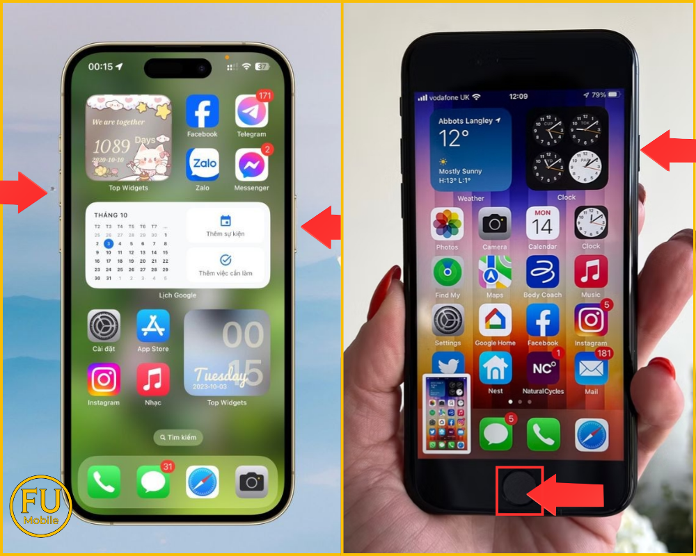 Cách chụp màn hình iPhone