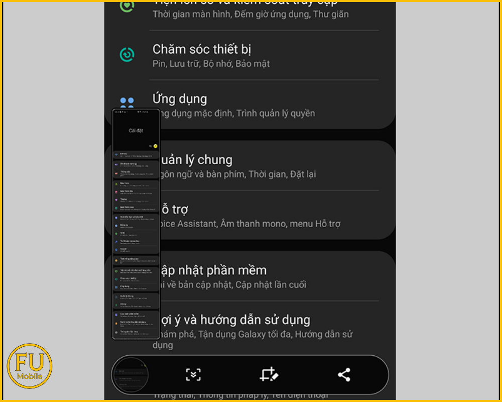 Cách chụp toàn màn hình điện thoại Android