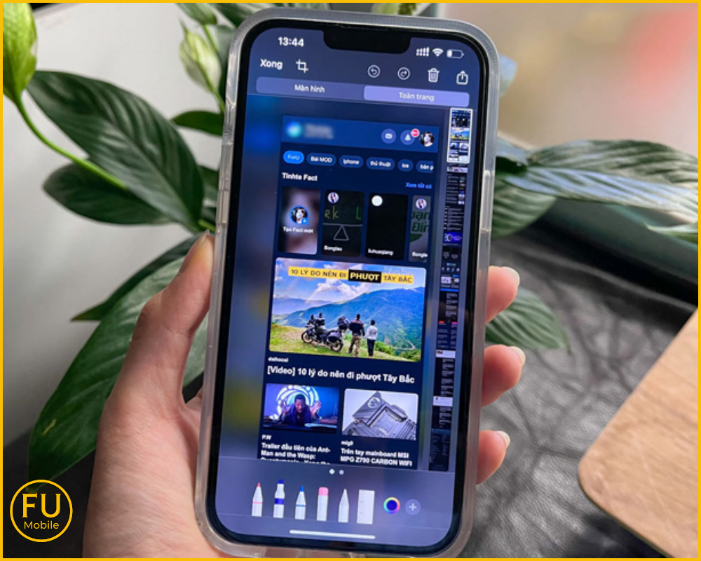 Cách chụp toàn màn hình điện thoại iPhone