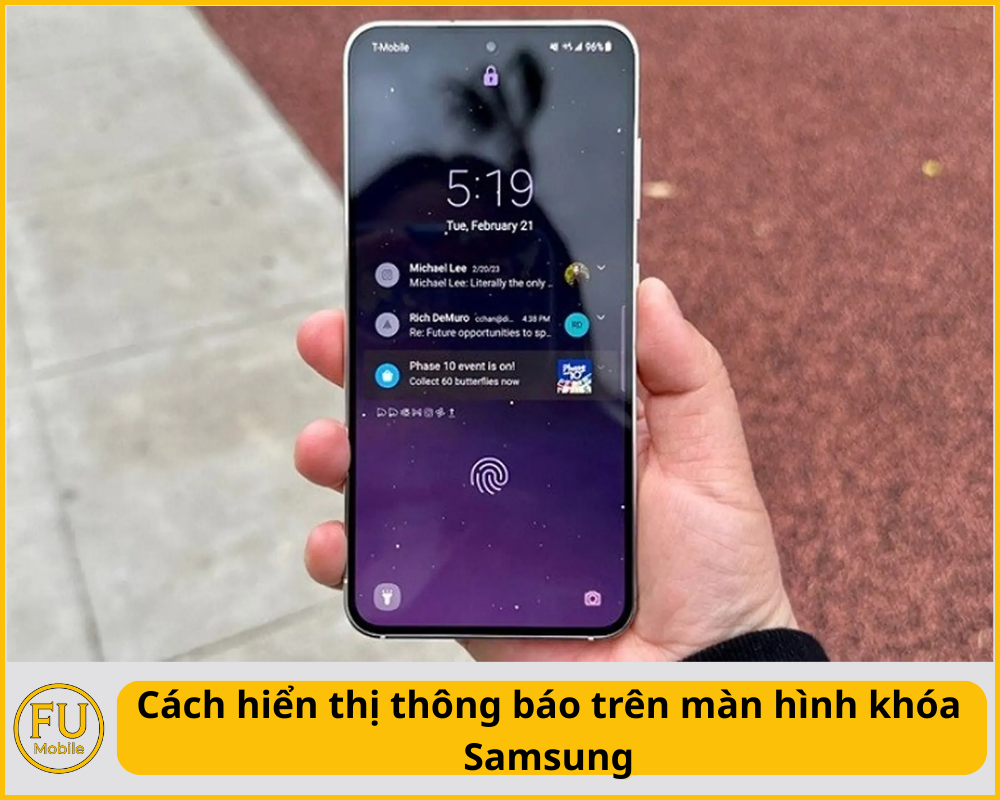 Cách hiển thị thông báo trên màn hình khóa Samsung