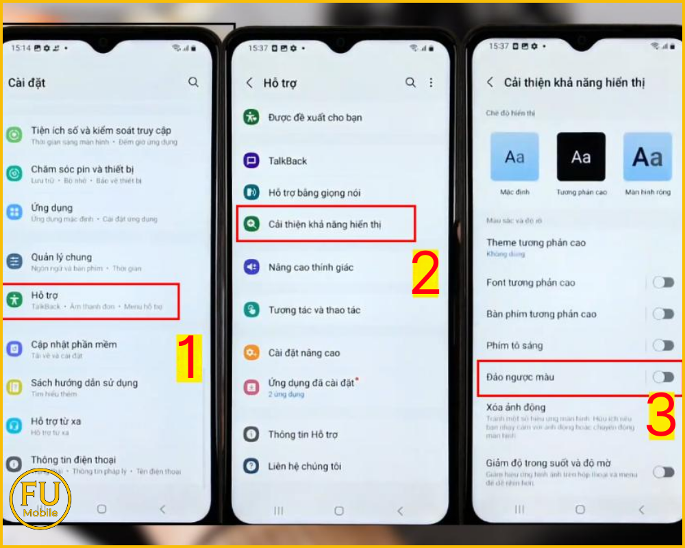 Cách tắt chế độ đảo ngược màu trên Samsung