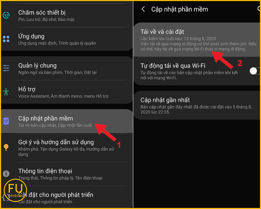 Cập nhật phần mềm mới nhất