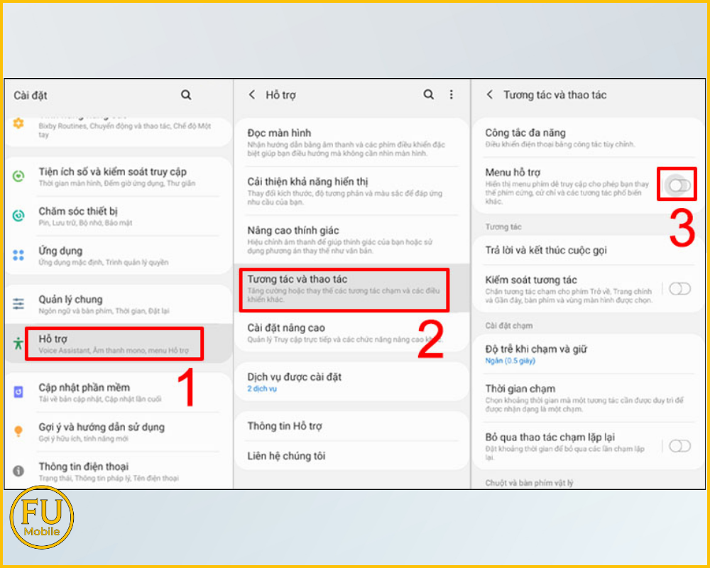 Chụp màn hình Samsung bằng phím Home ảo