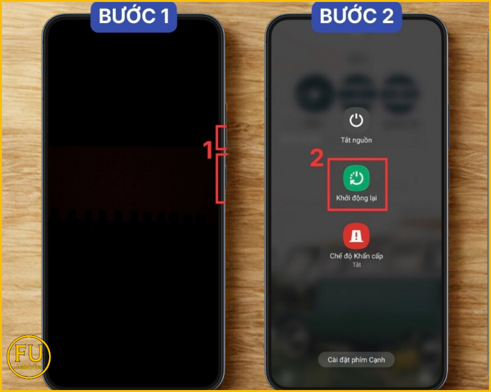 Khởi động lại máy