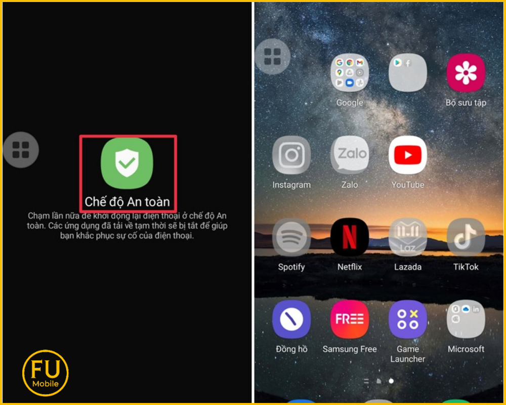 Kiểm tra trong chế độ an toàn