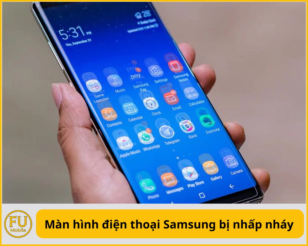 Màn hình điện thoại Samsung bị nhấp nháy