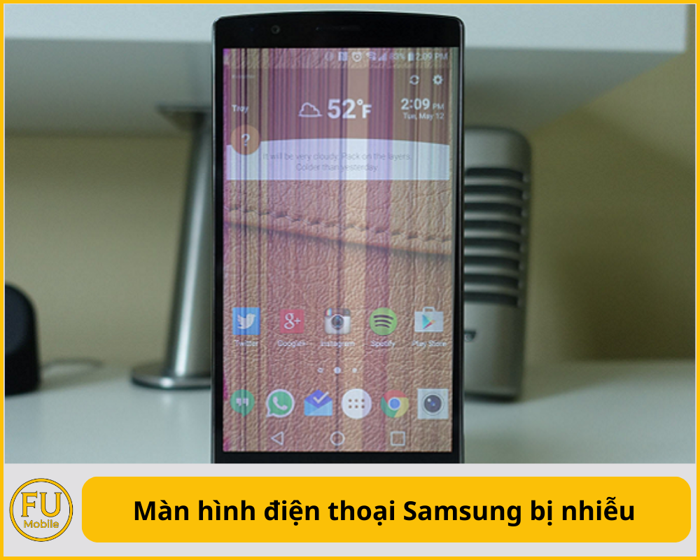 Màn hình điện thoại Samsung bị nhiễu