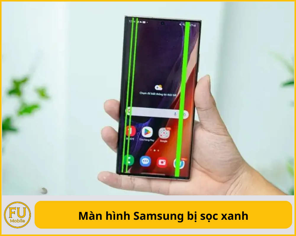 Màn hình Samsung bị sọc xanh