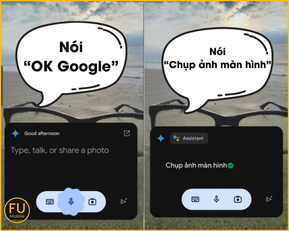 Mở phần thông tin cần chụp màn hình và nói "OK Google, chụp ảnh màn hình"