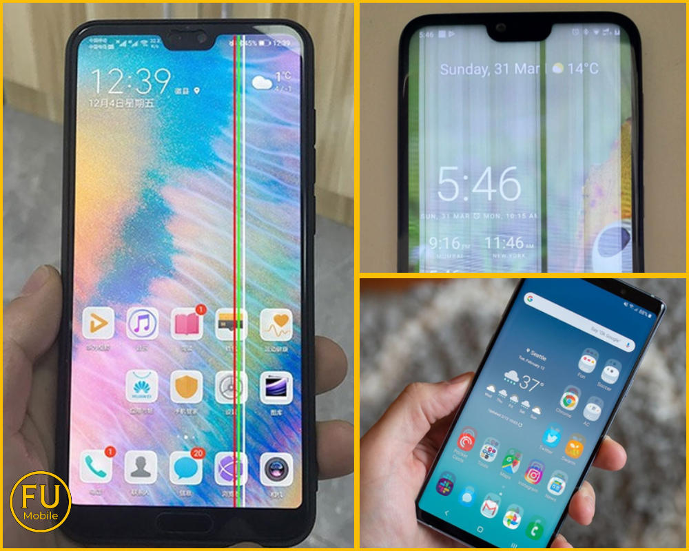 Nhận diện các dấu hiệu màn hình điện thoại bị nhiễu sọc