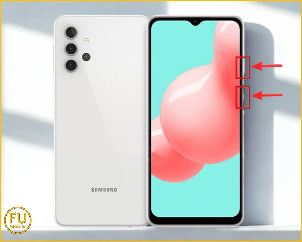 Nhấn giữ phím nguồn và phím giảm âm lượng cùng lúc