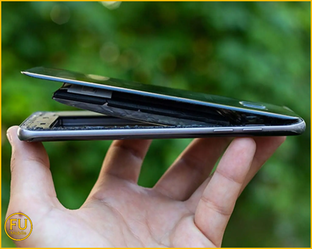 Pin bị phù (phồng pin) khiến điện thoại bị hở màn hình