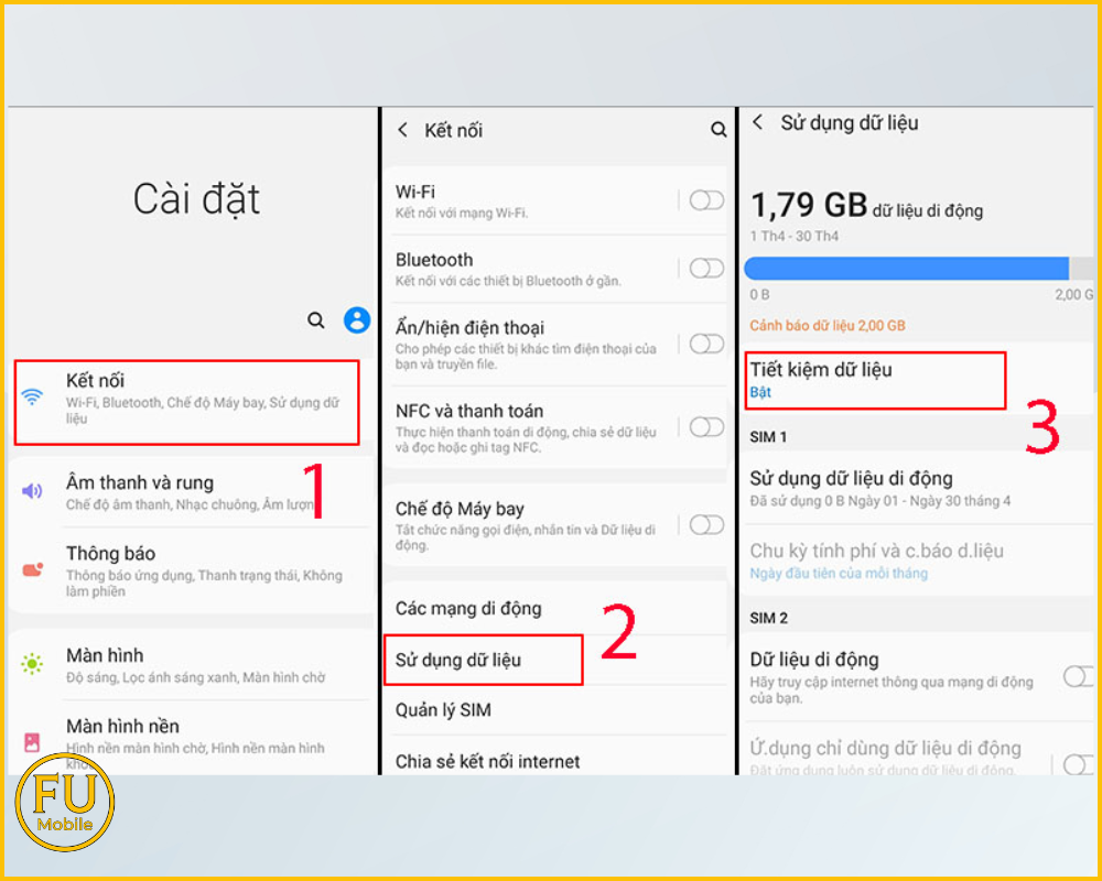 Tắt tính năng Tiết kiệm dữ liệu