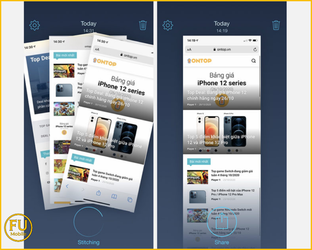 Ứng dụng (App) hỗ trợ chụp màn hình chuyên nghiệp