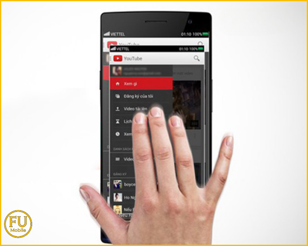 Vuốt 3 ngón tay để chụp ảnh màn hình