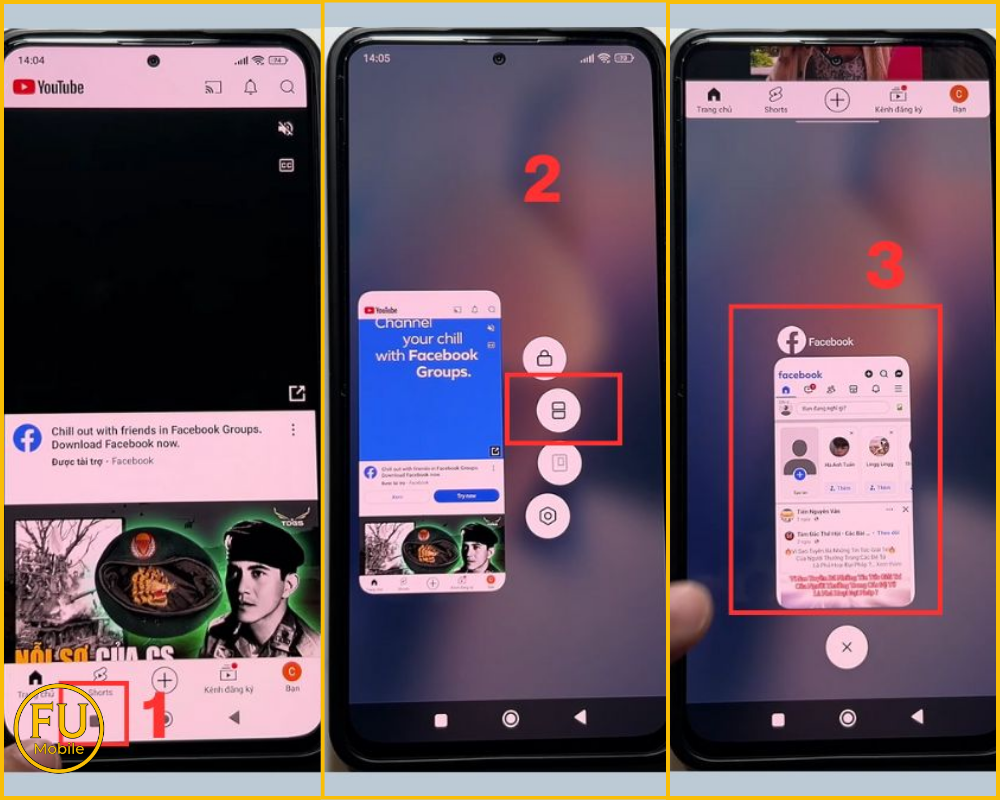 Cách chia đôi màn hình Xiaomi