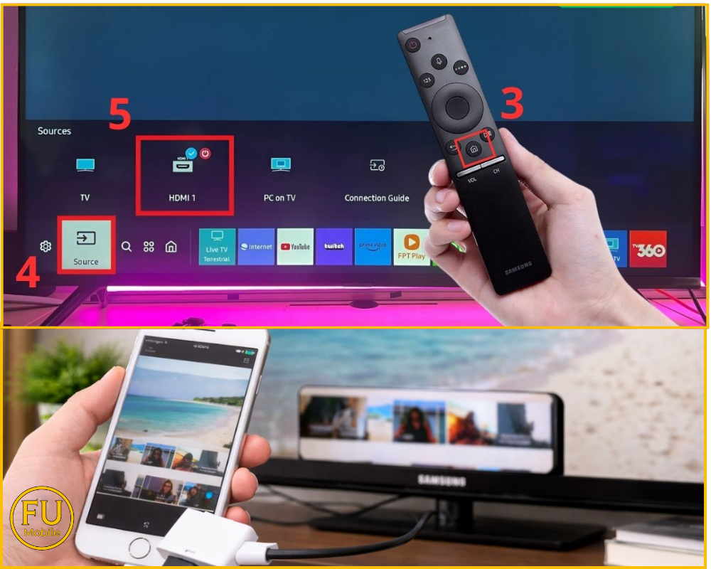 Cách chiếu màn hình iPhone lên tivi không hỗ trợ AirPlay