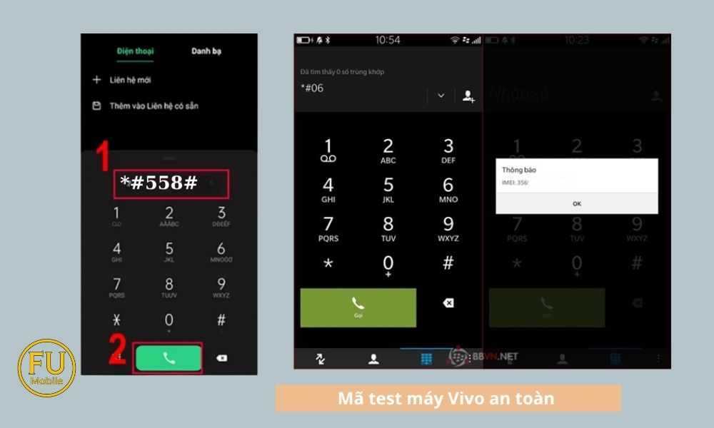 Mã test máy Vivo